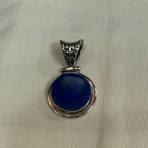 Artisan Blue Stone Silver Necklace